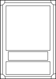 Blank Trading Card Template Printable Trading Card Template