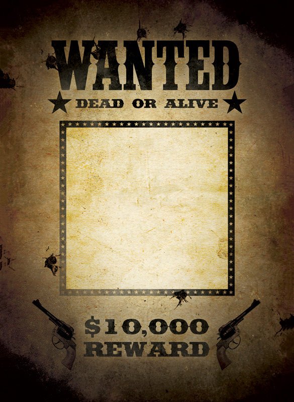 Blank Wanted Poster Template Wanted Poster Template 34 Free Printable Word Psd