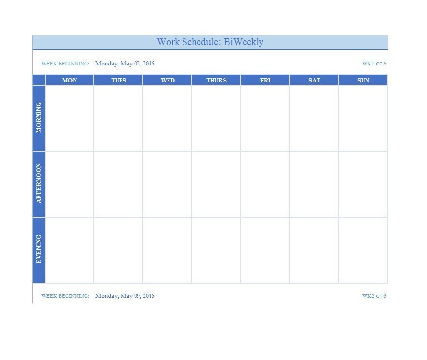 Blank Weekly Calendar Template 26 Blank Weekly Calendar Templates [pdf Excel Word]