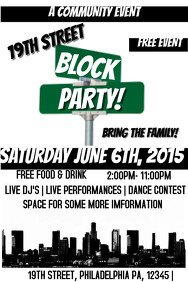 Block Party Flyer Templates Customizable Design Templates for Block Party