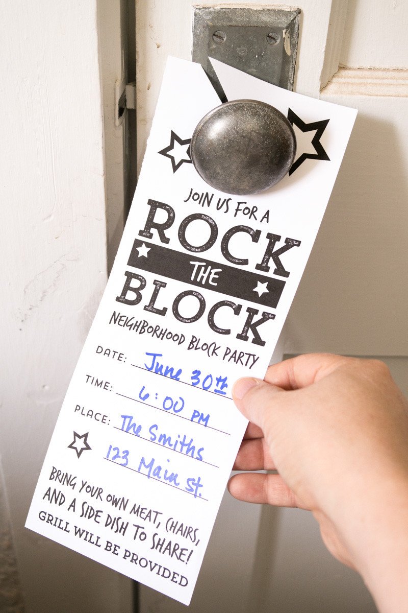 Block Party Invitation Template Neighborhood Block Party Invitations