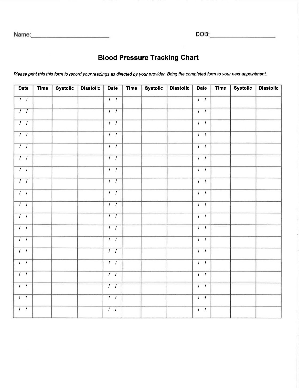 Blood Pressure Chart Printable Daily Blood Pressure Log Edit Fill Sign Line
