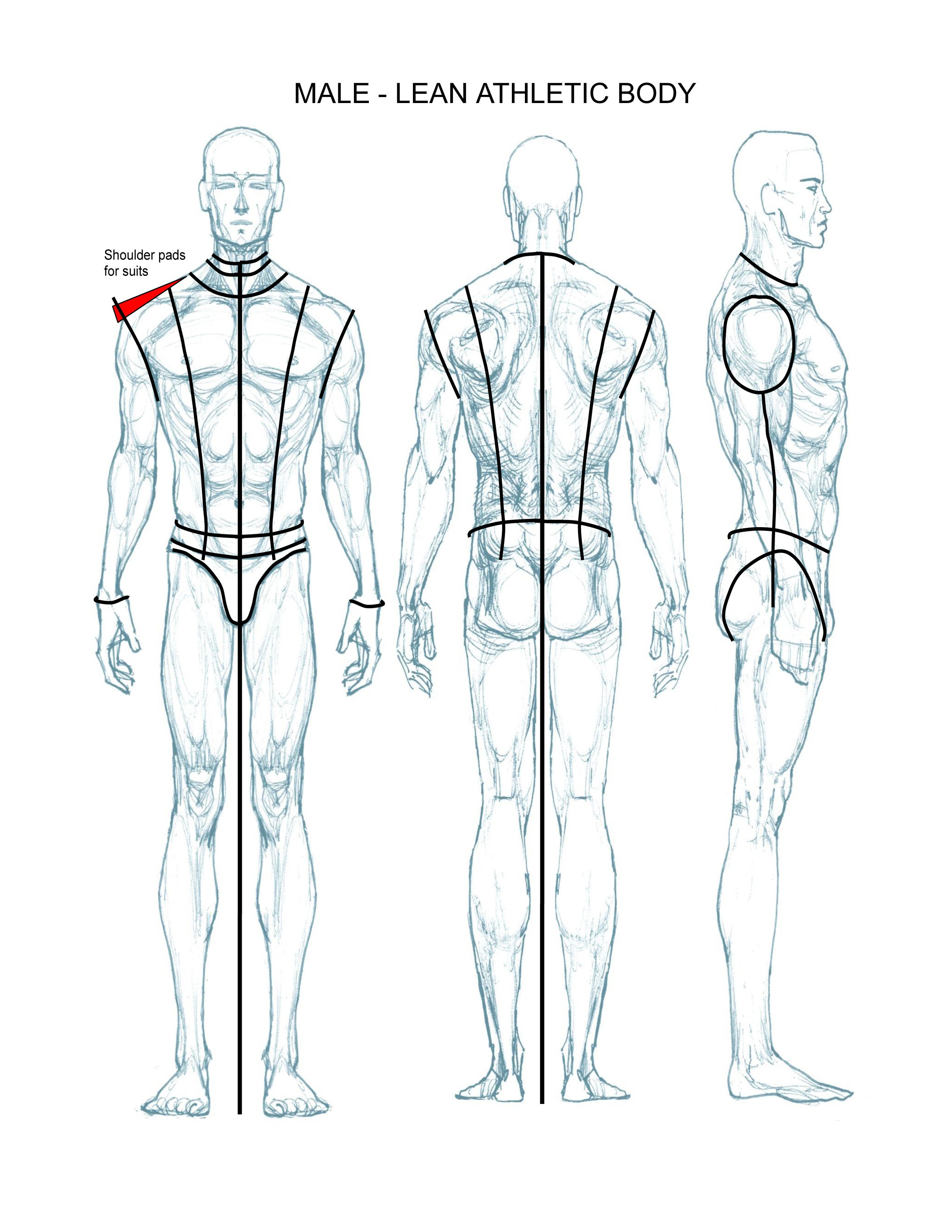 Body Template for Fashion Design Ideations &amp; Croquis