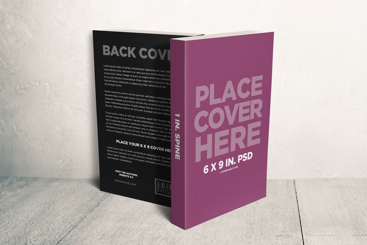Book Cover Template Psd Covervault Free Psd Mockups for Books and More