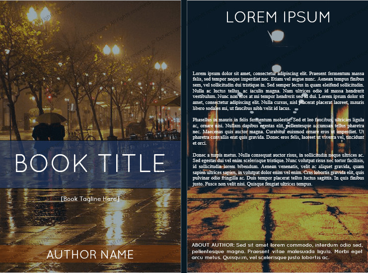 Book Cover Template Word Book Cover Template for Microsoft Word 6 X 9 Dotxes