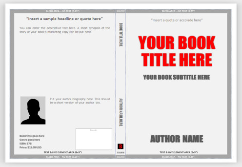 Book Cover Template Word Cover Templates for Print – Use Ms Word to Create