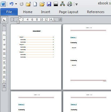 Book Template Microsoft Word Create An E Book Template In Microsoft Word