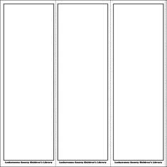 Bookmark Template for Word Blank Bookmark Template for Word