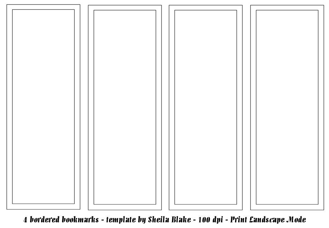 Bookmark Template for Word Bookmark Template Publisher Template