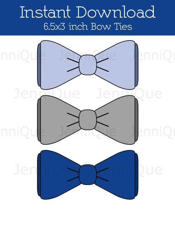 Bow Tie Cut Out Printable Bow Tie Bow Tie Cut Outs Bow Tie Baby Shower