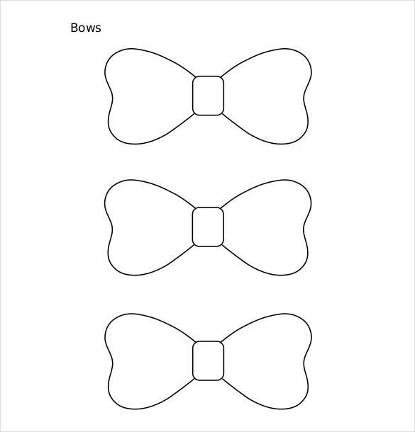 Bow Tie Template Printable 57 Paper Bow Tie Template Doc Bow Tie Template 9