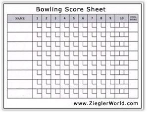 Bowling Score Sheet Excel Free Printable Bowling Record Sheets