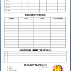 Boy Scout Meal Planning Template Best 25 Camping Meal Planner Ideas Only On Pinterest