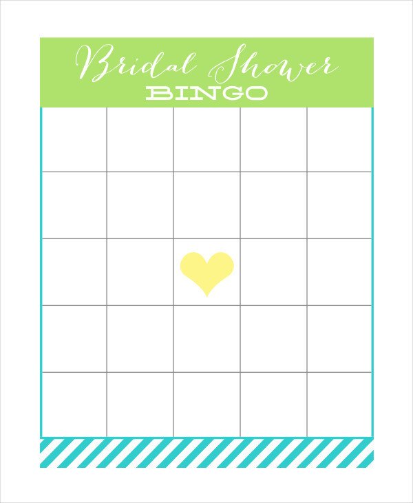 Bridal Shower Bingo Templates Free Printable Bingo Card 7 Free Pdf Documents Download