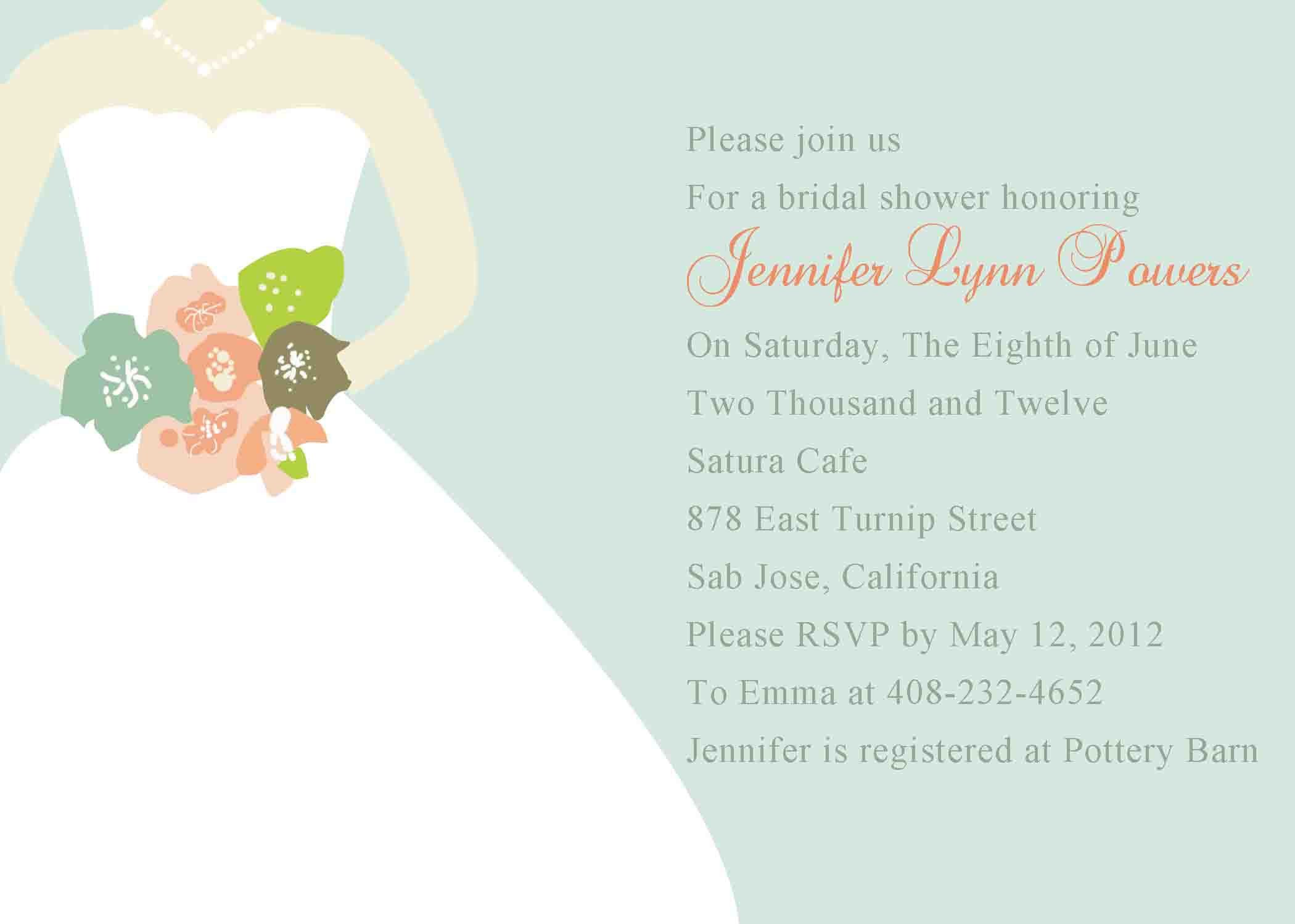 Bridal Shower Card Template Bridal Shower Invitation Templates Bridal Shower