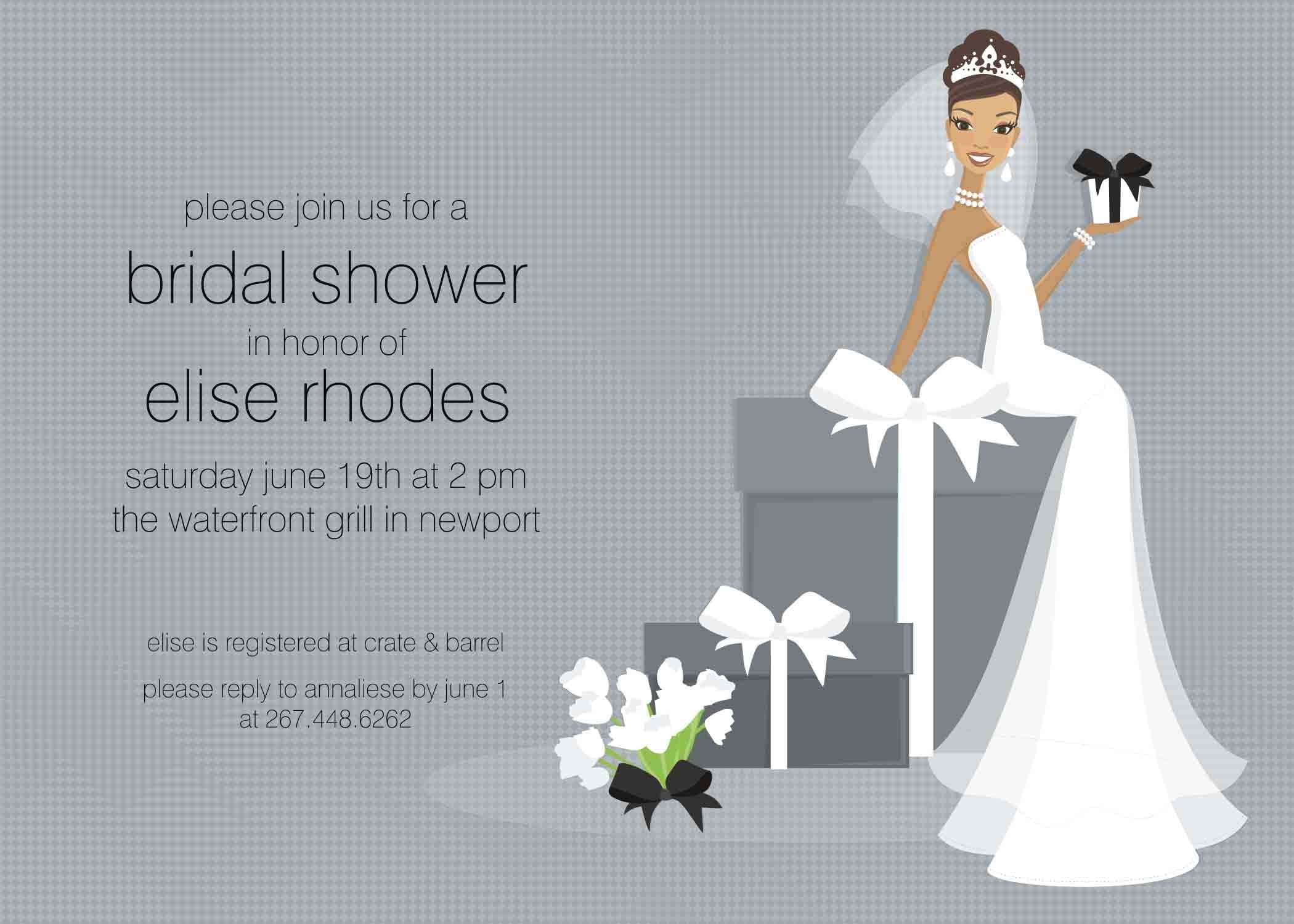 Bridal Shower Card Template Free Bridal Shower Invitation Templates