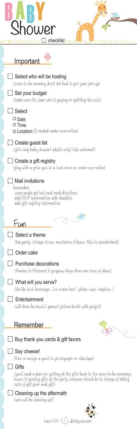 Bridal Shower Checklist Printable 10 Best Ideas About Bridal Shower Checklist On Pinterest