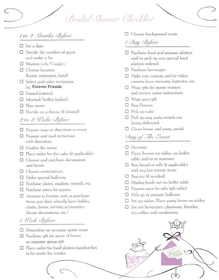 Bridal Shower Checklist Printable 168 Best Images About Bridal Shower On Pinterest