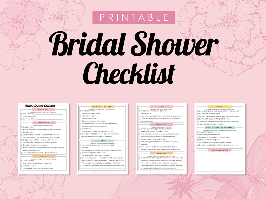 Bridal Shower Checklist Printable the Plete Guide to Wedding Binder Printables the