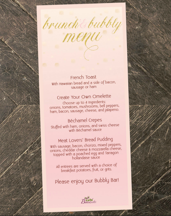 Bridal Shower Menu Template 14 Elegant Brunch Menu Templates Psd Ai
