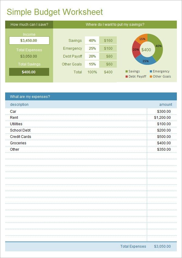 Budget Templates for Excel Sample Bud 11 Example format
