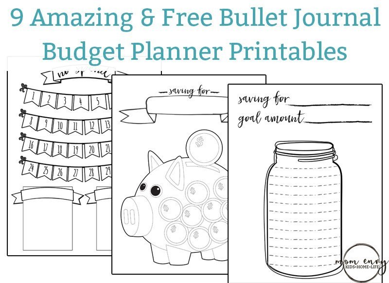 Bullet Journal Free Printables Free Bud Planner Printables 9 Free Bullet Journal