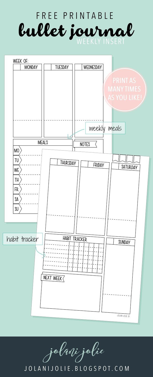 Bullet Journal Free Printables Free Printable Bullet Journal On Two Pages Jolani Jolie