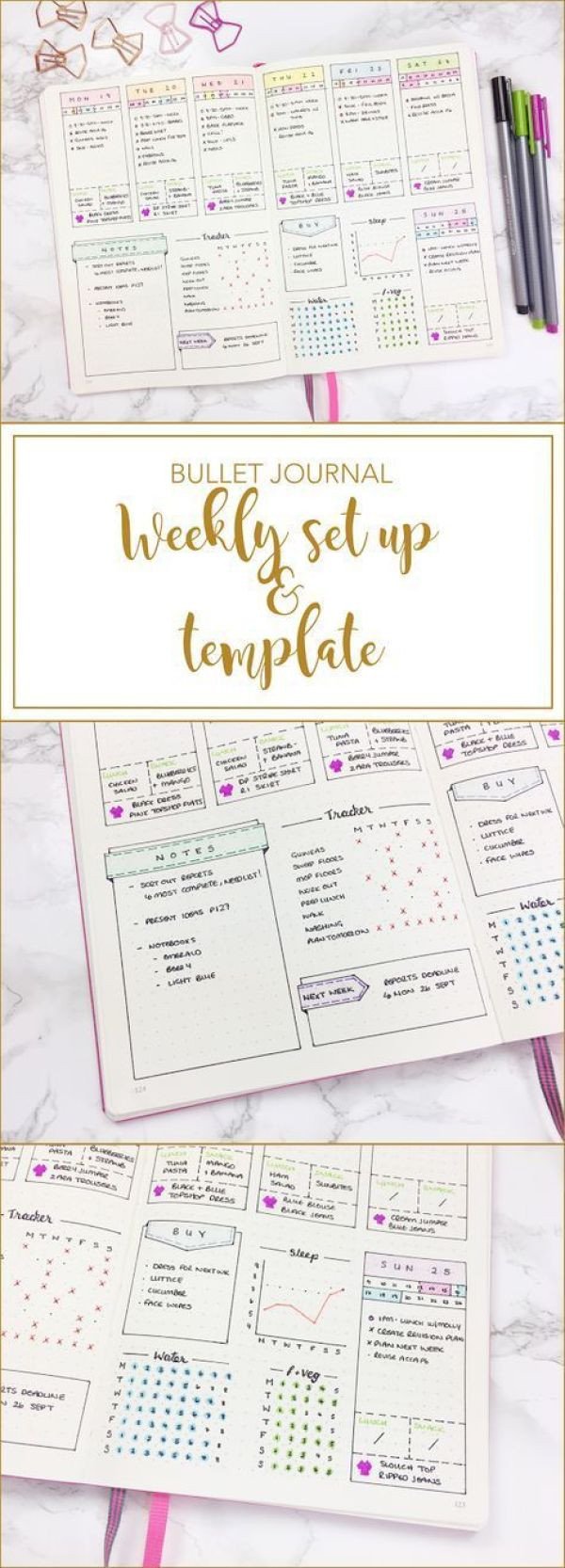 Bullet Journal Layout Templates 15 the Best Weekly Bullet Journal Layouts the