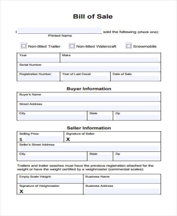 Business Bill Of Sale 8 Business Sale form Samples Free Sample Example
