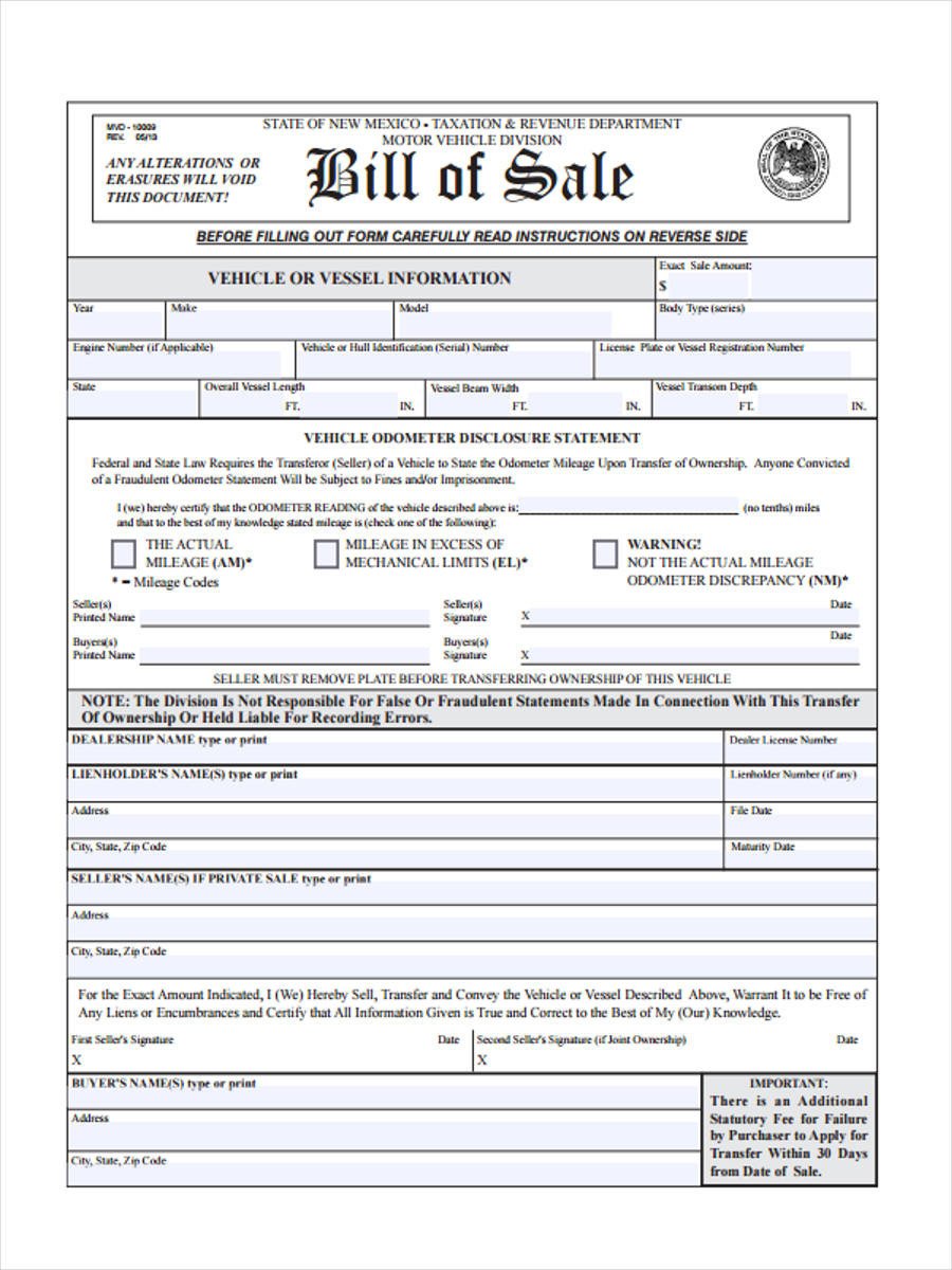 Business Bill Of Sale Business Bill Of Sale forms 7 Free Documents In Word Pdf