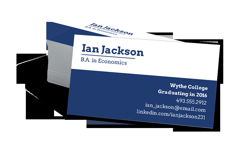 Business Cards for Students Student Business Cards