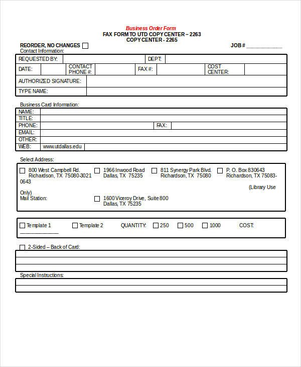 Business forms Templates Free Business forms 8 Free Word Pdf Documents Download