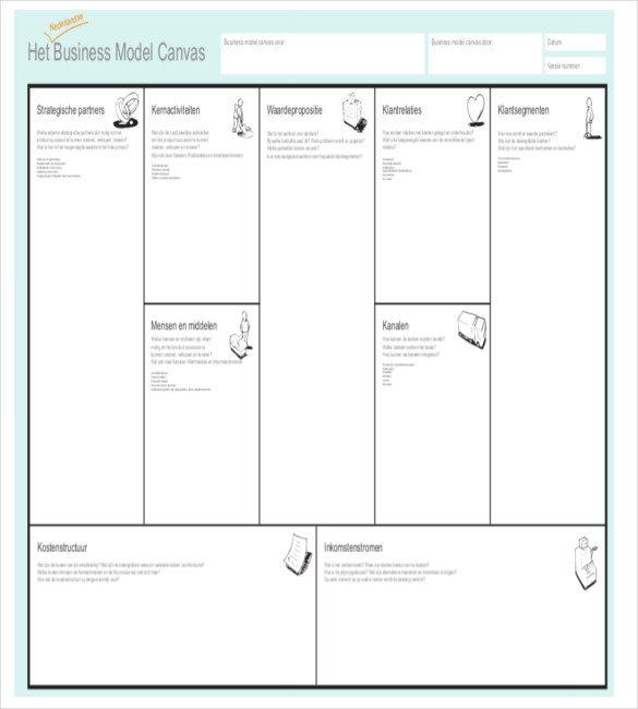 Business Model Canvas Template Excel 20 Business Model Canvas Template Pdf Doc Ppt