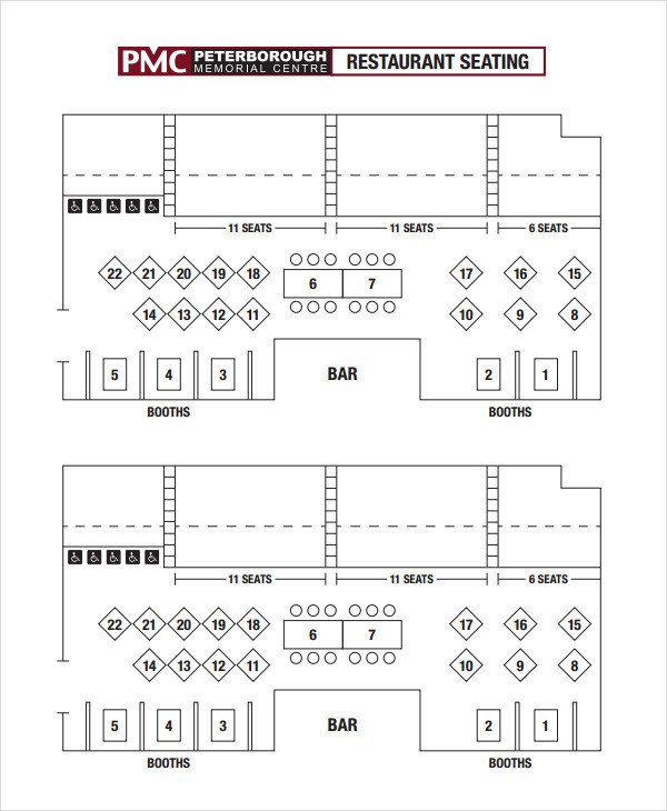 Cafeteria Seating Chart Template 18 Chart Templates