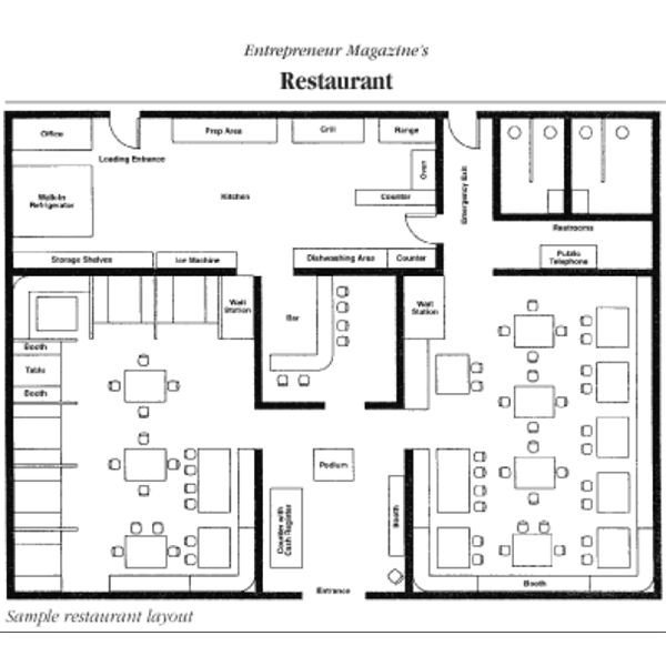 Cafeteria Seating Chart Template Sample Restaurant Floor Plans to Keep Hungry Customers