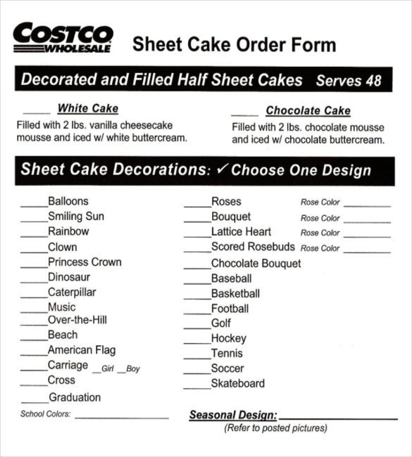 Cake order form Templates 21 Bakery order Templates Ai Ms Excel Ms Word