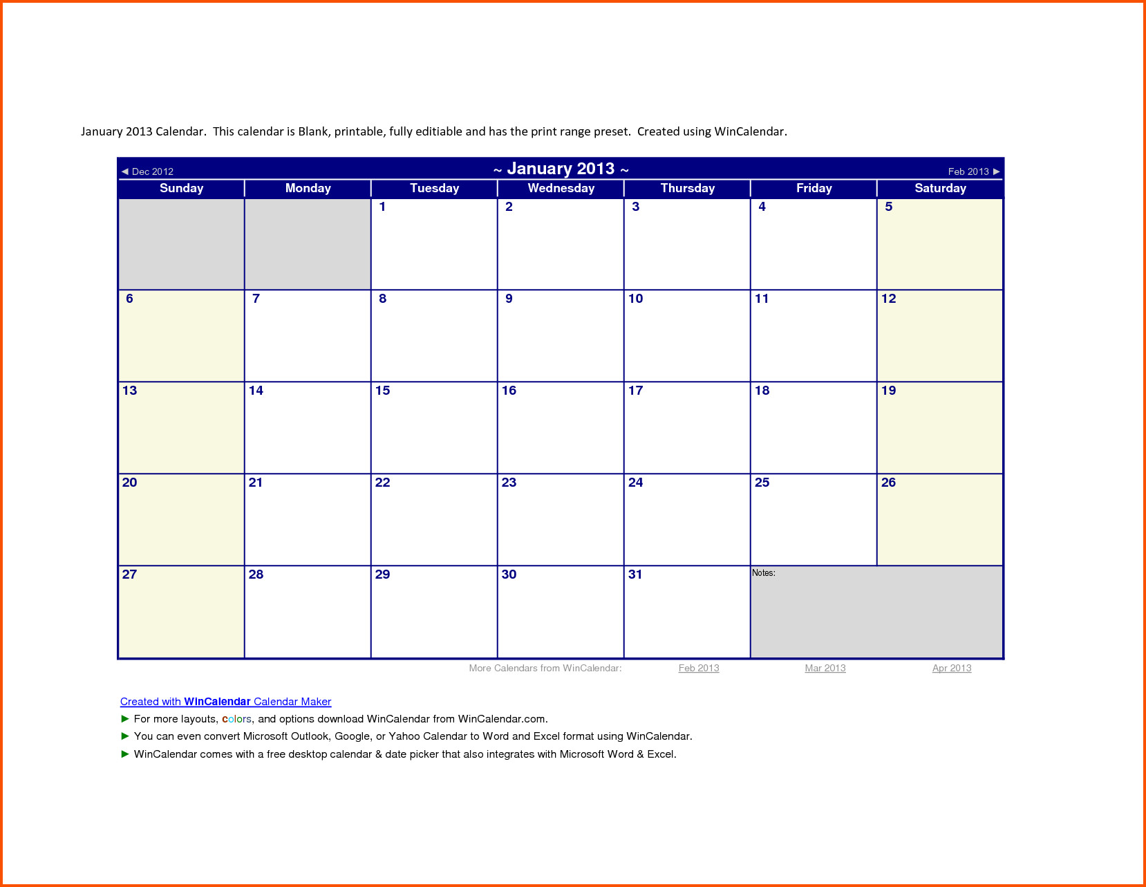 Calendar Template for Word 2013 Calendar Template Word