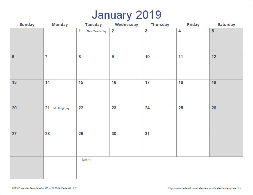 Calendar Template for Word Word Calendar Template for 2016 2017 and Beyond