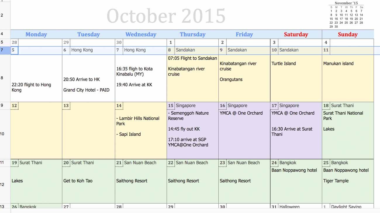 Calendar Template Google Sheets tools I Use to Plan My Trips Travel Monkey