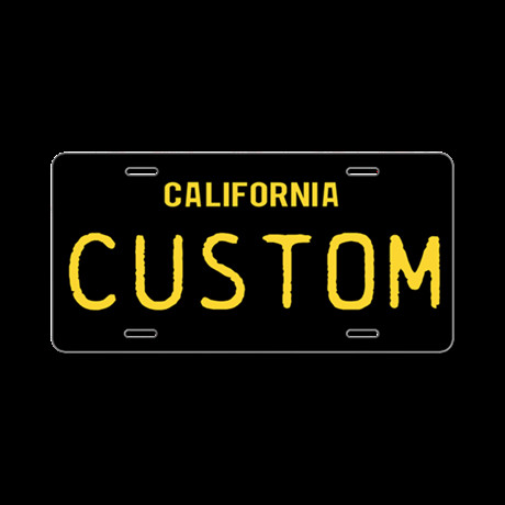 California License Plate Template California 1963 Vintage Aluminum License Plate by