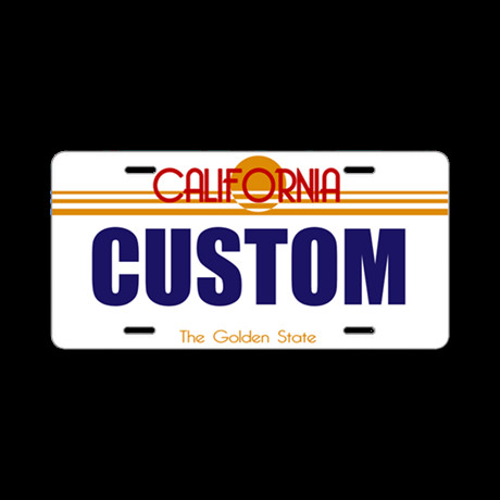 California License Plate Template California Golden State Custom License Plate V2 by