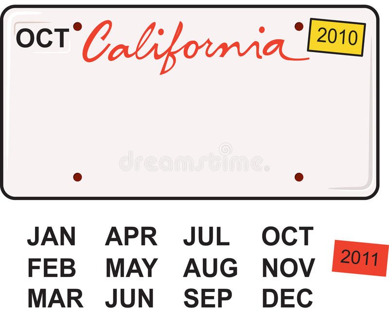 California License Plate Template California License Plate 2010 Stock Image Image