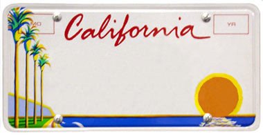 California License Plate Template What is California License Plate Header Font Graphic