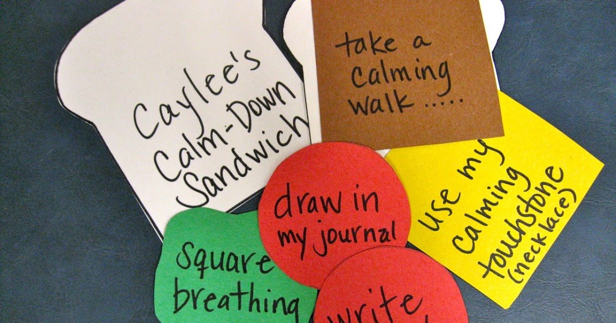 Calm Down Sandwich Template Behavioral Interventions for Kids Calm Down Sandwiches