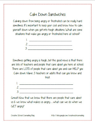 Calm Down Sandwich Template Creating A Strategy Sandwich Picnic & Lunch Bunch the Calm Down Sandwich Template Creating A Strategy Sandwich Picnic & Lunch Bunch the