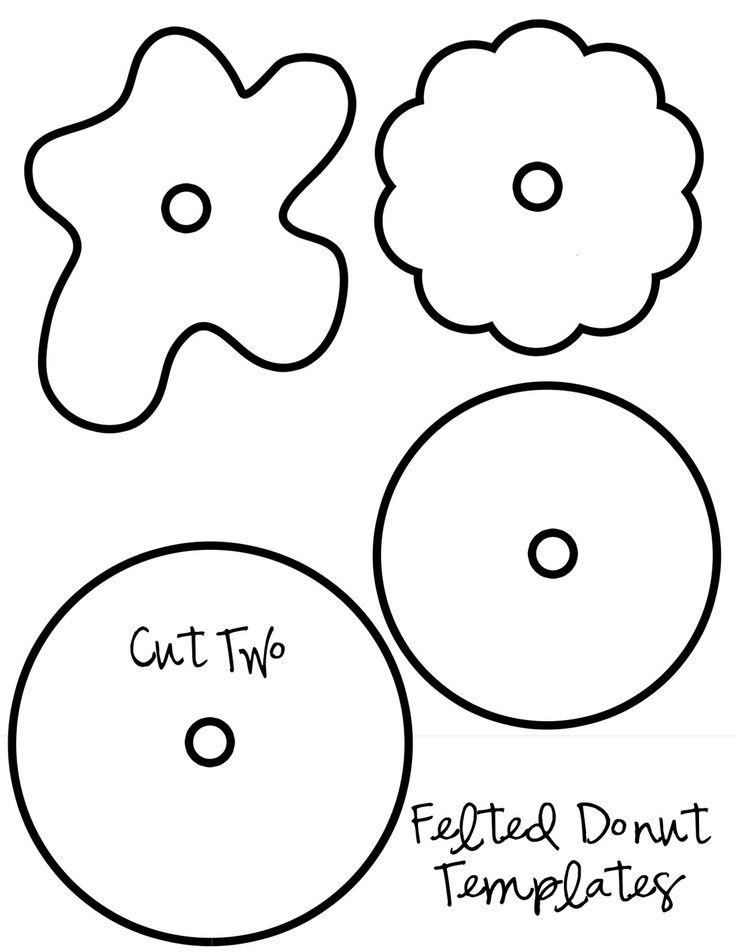 Calm Down Sandwich Template My Pretties Felt Donuts Birds Pinterest