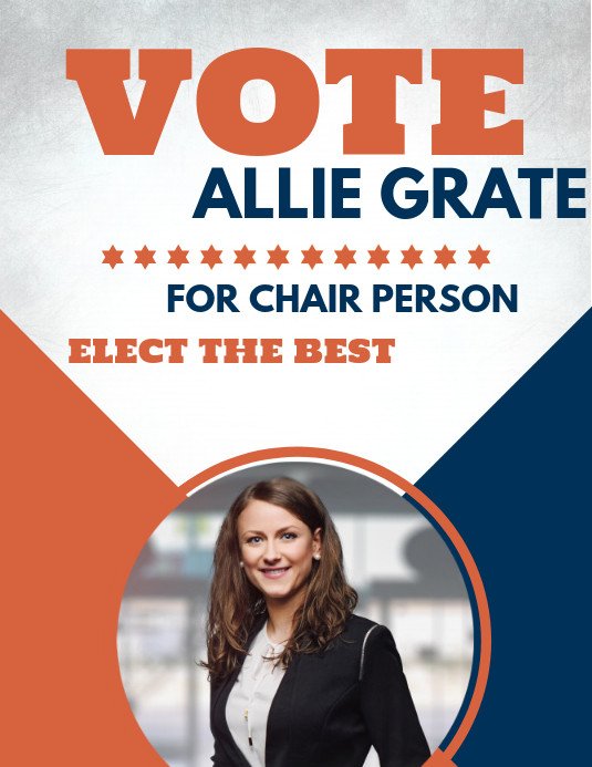 Campaign Poster Template Free Copy Of Run for Chair Person Election Flyer Template