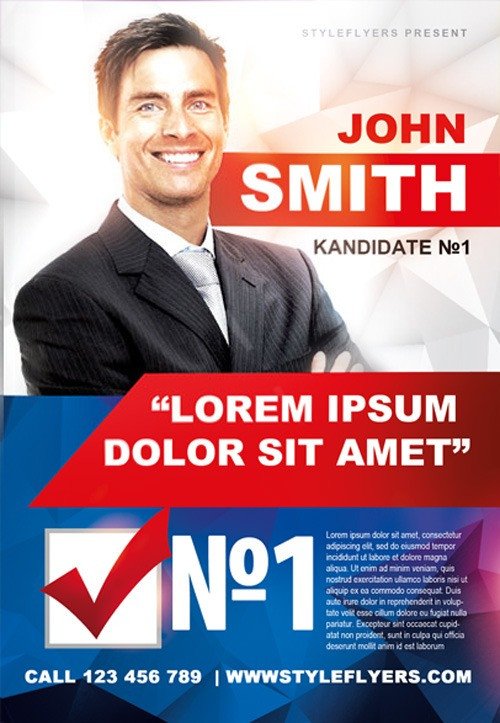 Campaign Poster Template Free Political Campaign Free Flyer Template Download for