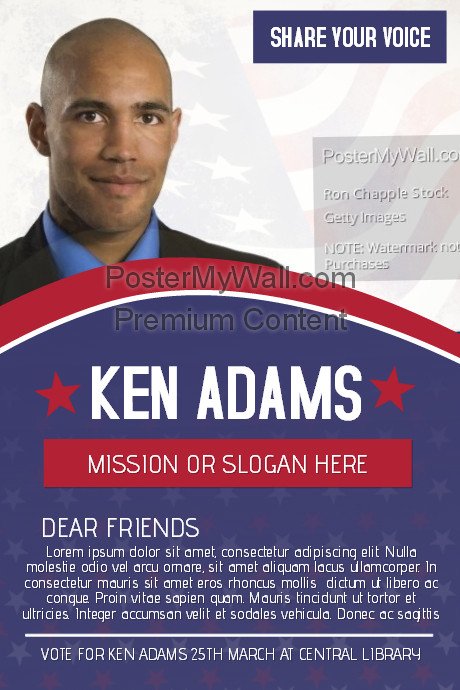 Campaign Poster Template Free Political Voting Campaign Flyer Template