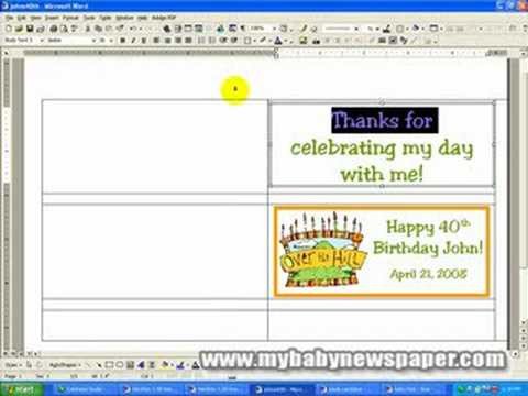 Candy Bar Wrapper Template Creating Candy Bar Wrappers Using Ms Word